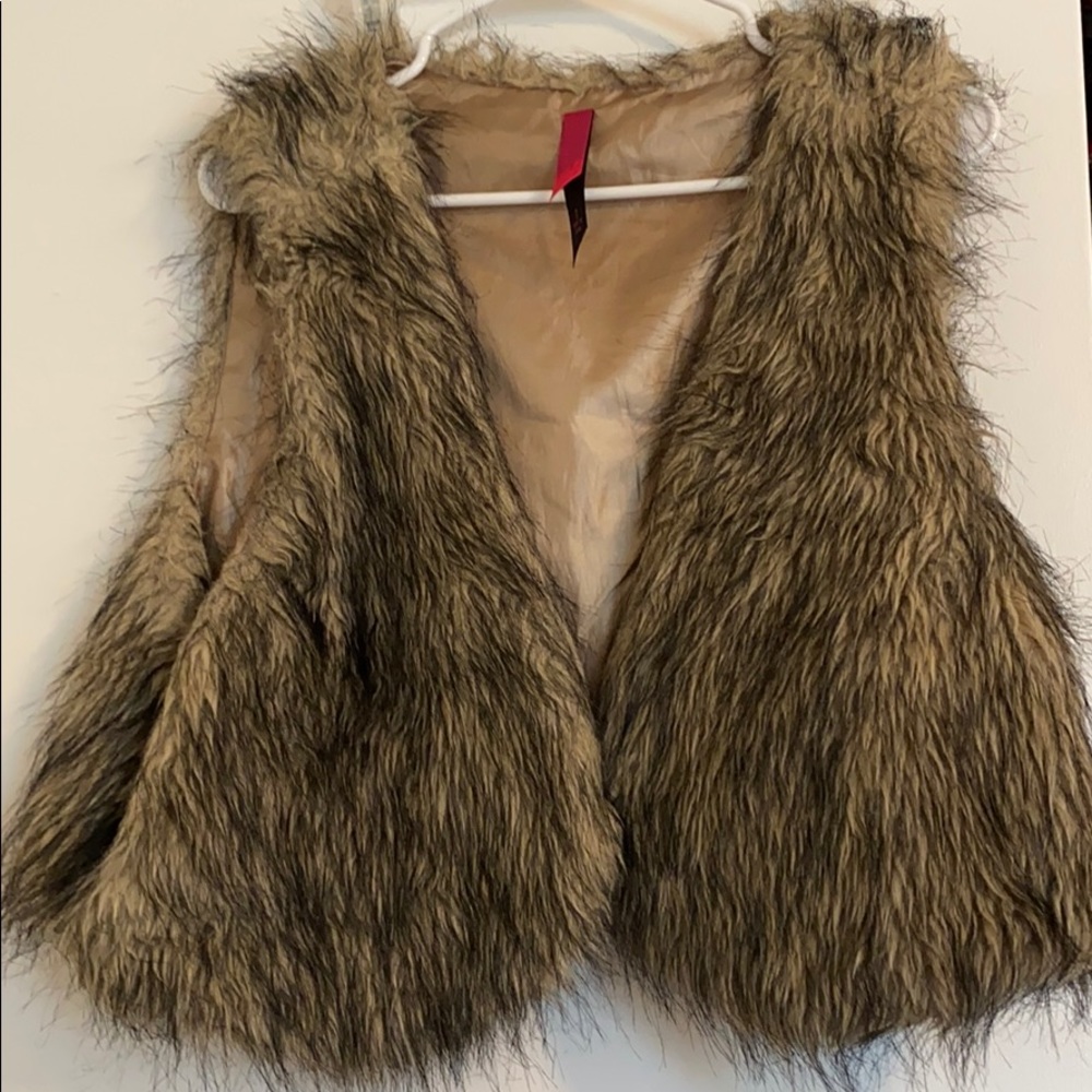 Cropped Fur Vest